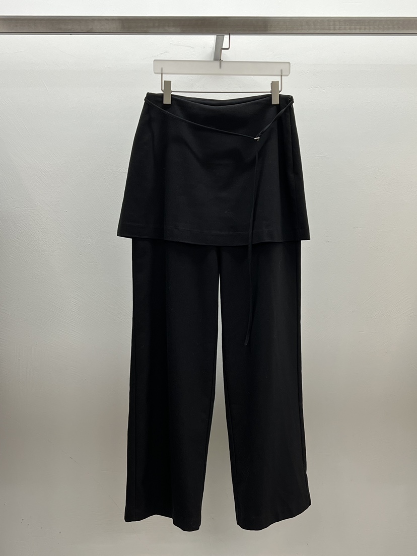 WEARABLE-L東大門㊣代購女士新品熱賣推薦25秋冬職業真品裙褲WEARABLE裙褲圖色2黑