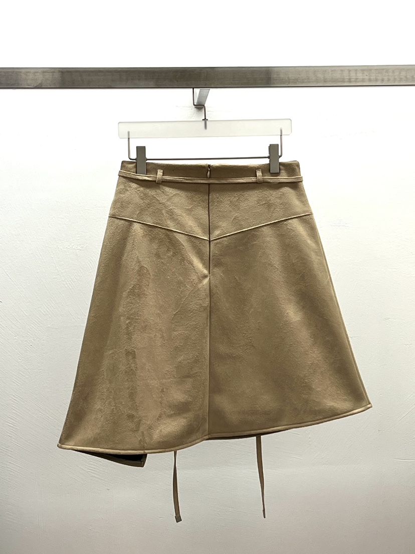 WEARABLE-L東大門㊣實拍女士新品熱賣休閑半身裙中短裙絨面革WEARABLE半身裙/中短裙