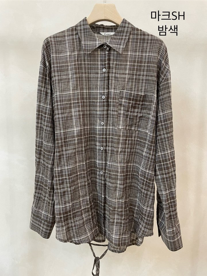 LAKE-A東大門㊣代購女裝新品人氣休閑時尚職業熱賣襯衫蕾絲衫Lake side襯衫/蕾絲衫圖色2