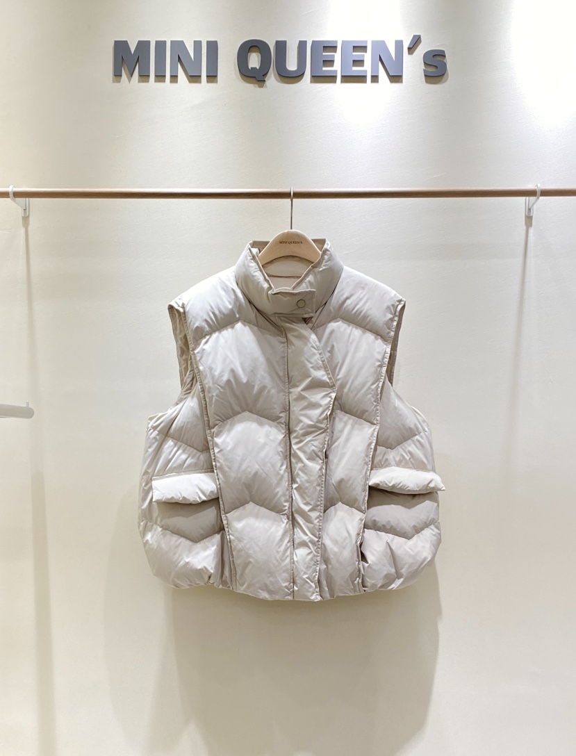 MINIQUEENS韓國直郵㊣女裝新品推薦休閑時尚真品熱賣馬甲絨MINIQUEENS馬甲