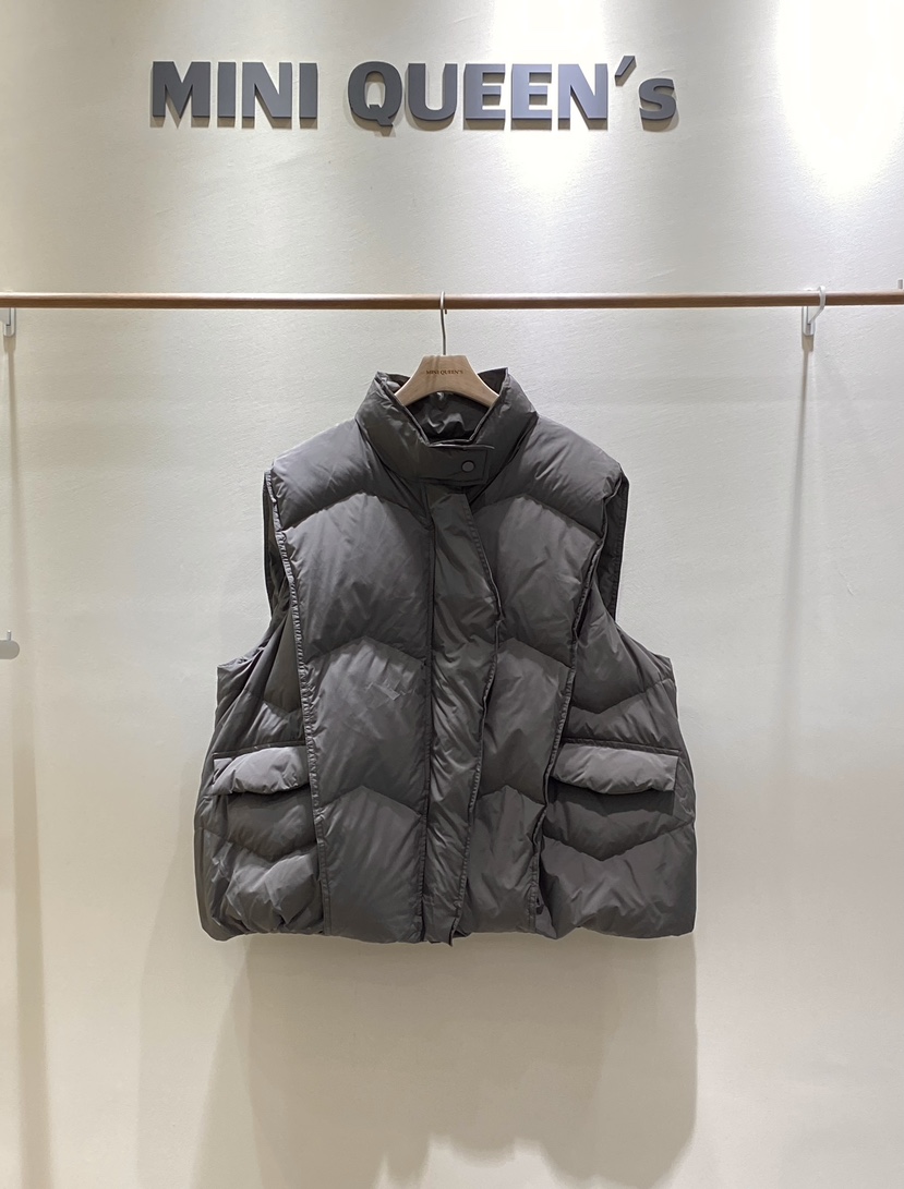 MINIQUEENS韓國直郵㊣女裝新品推薦休閑時尚真品熱賣馬甲絨MINIQUEENS馬甲圖色3
