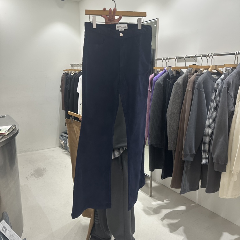 REPELLER東大門㊣代購女士新款時尚休閑推薦休閑褲燈芯絨喇叭REPELLER休閑褲圖色2