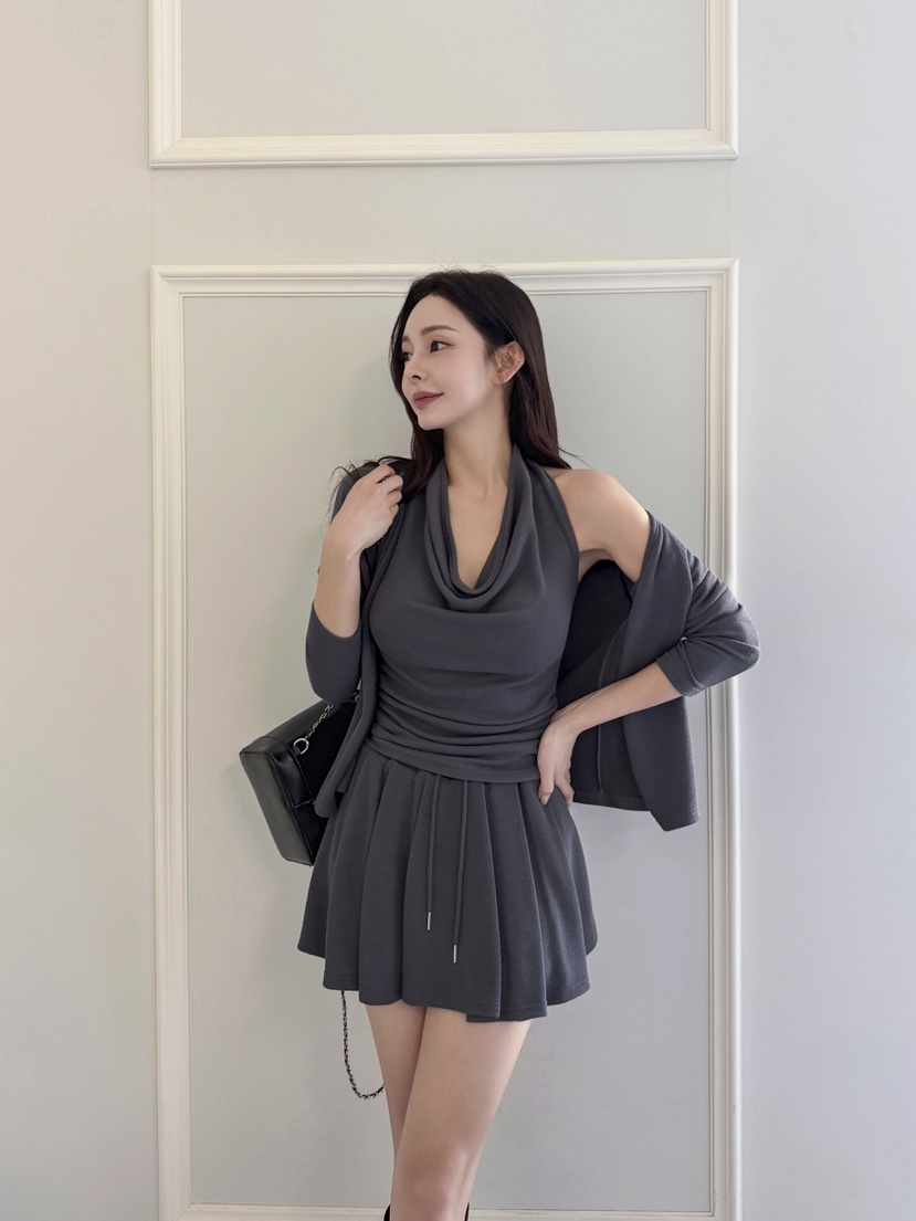 CLOTH東大門㊣實拍女裝新款職業人氣真品套裝百褶套裝褶裙褶皺CLOTH套裝
