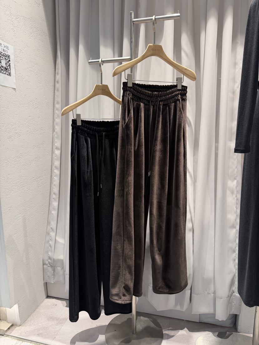 CLOTH東大門㊣直郵女裝新品職業熱賣時尚真品推薦休閑褲天鵝絨CLOTH休閑褲