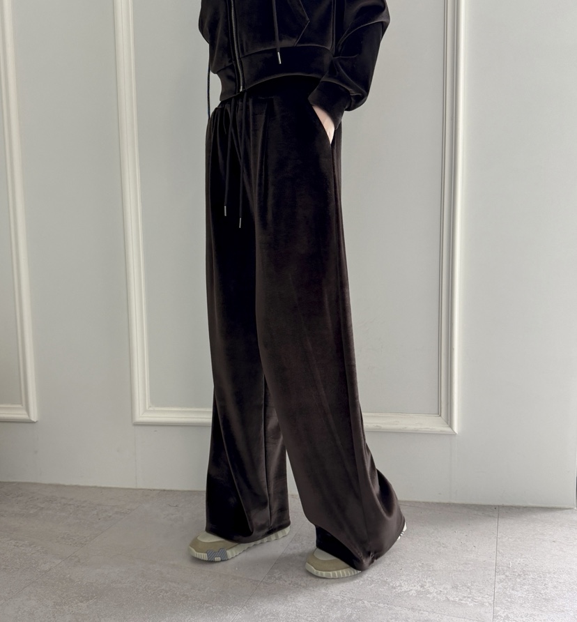 CLOTH東大門㊣直郵女裝新品職業熱賣時尚真品推薦休閑褲天鵝絨CLOTH休閑褲