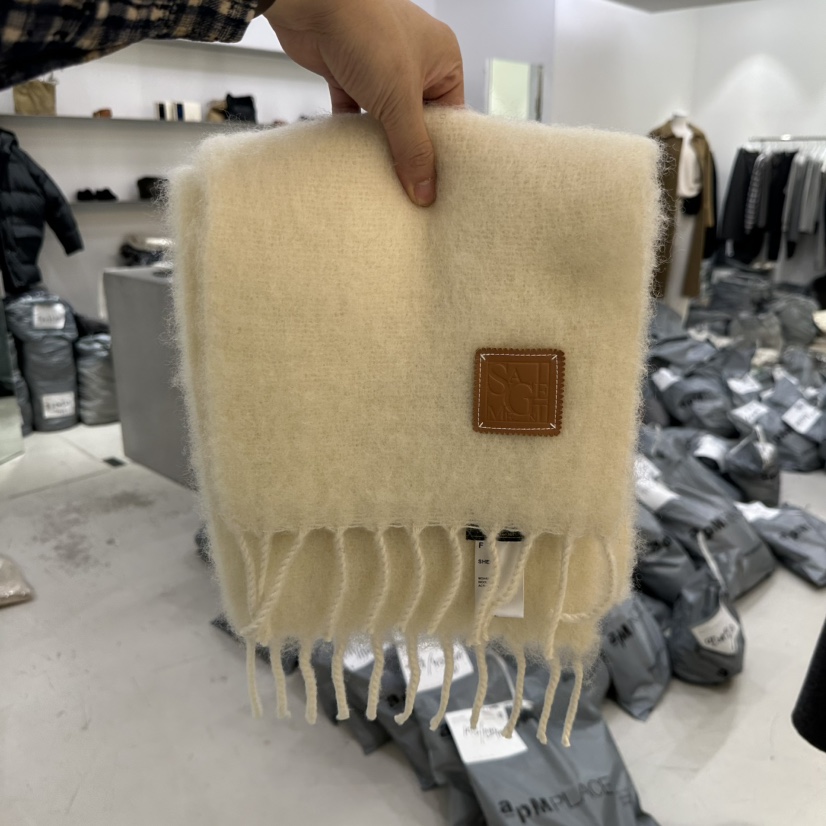 GALLERY-P韓國代購㊣女裝新品熱賣推薦圍巾披肩馬海毛圍巾GALLERY圍巾/披肩圖色5