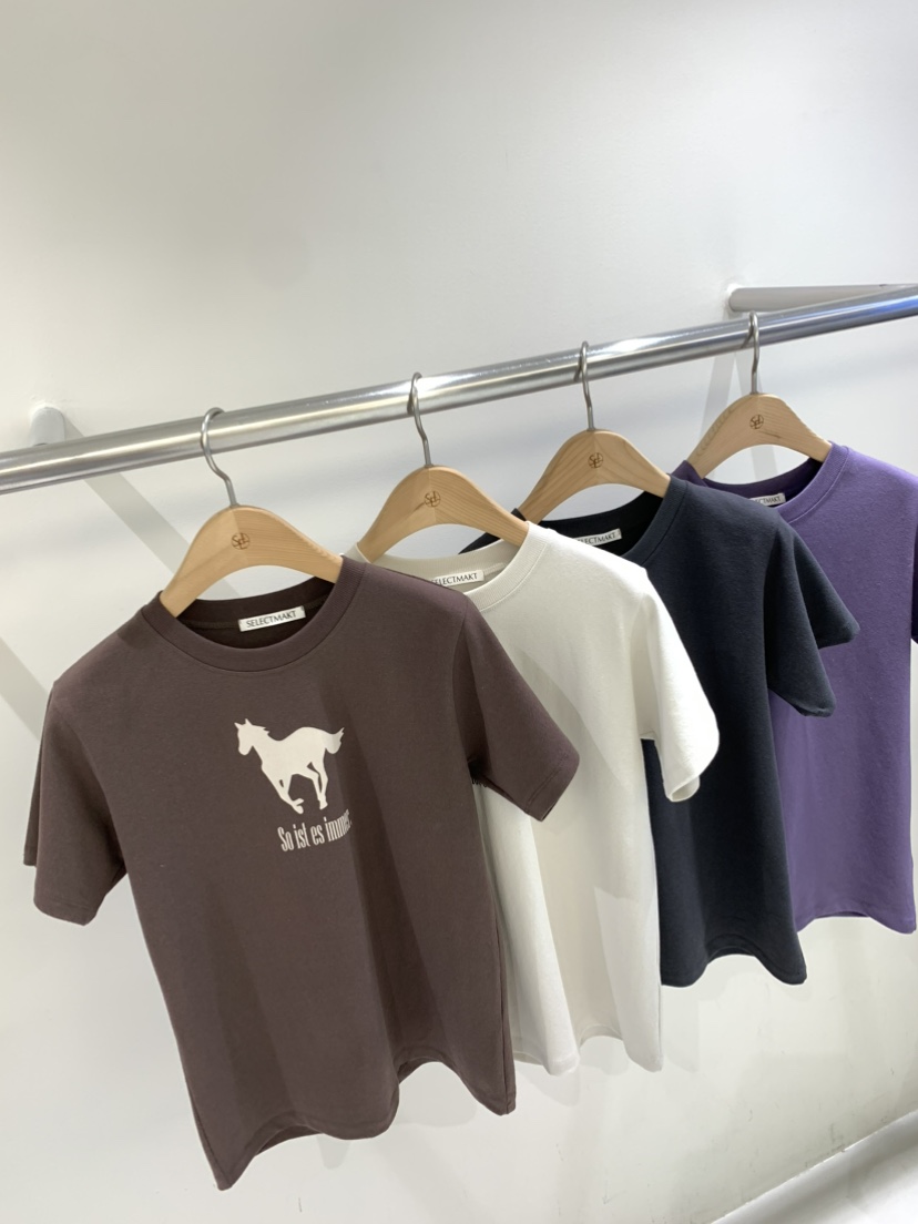 SELECT MARKET東大門㊣實拍女士新品休閑熱賣職業推薦25秋冬T恤SELECT MARKETT恤