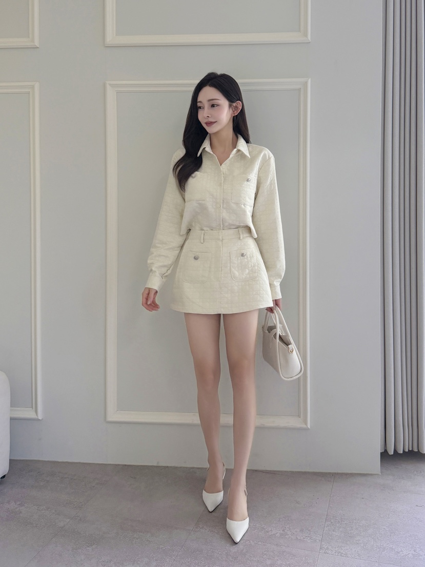 CLOTH東大門㊣直郵女士新款25秋冬休閑熱賣推薦襯衫蕾絲衫短款CLOTH襯衫/蕾絲衫