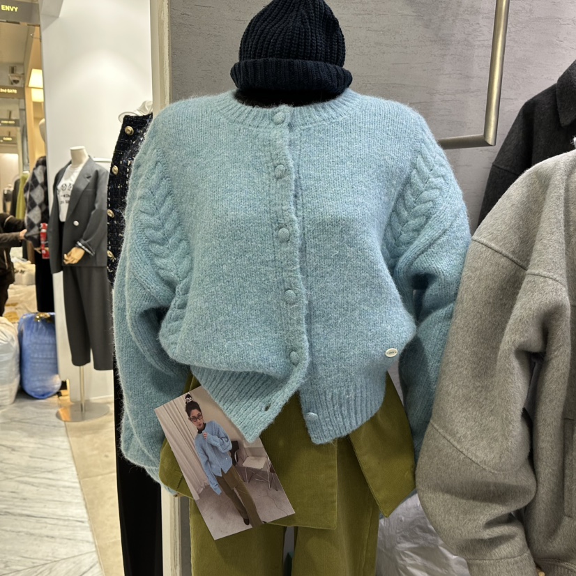 UOOV東大門㊣代購女裝新品休閑人氣時尚職業推薦真品針織衫UOOV針織衫圖色2