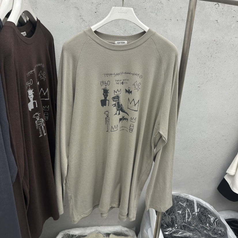 SIXTEEN東大門㊣代購女裝新款人氣25秋冬真品熱賣時尚長袖T恤SIXTEEN長袖T恤圖色2
