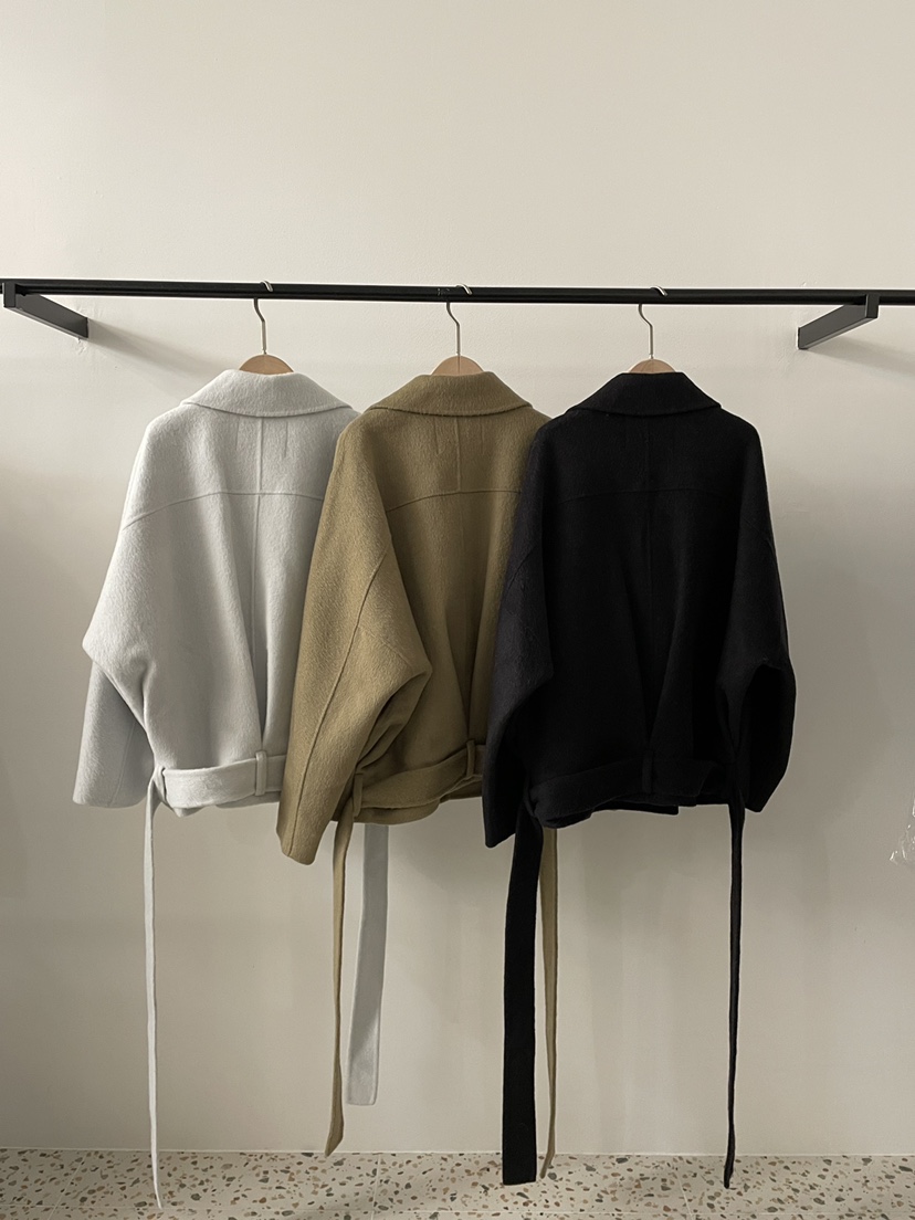 2DA/DARIMI-P東大門㊣代購女裝新品休閑推薦25秋冬夾克含腰帶2DA/DARIMI-P夾克