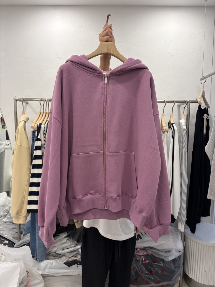 DELICATE東大門㊣代購女士新品熱賣休閑職業衛衣連帽拉鏈衫DELICATE衛衣圖色2