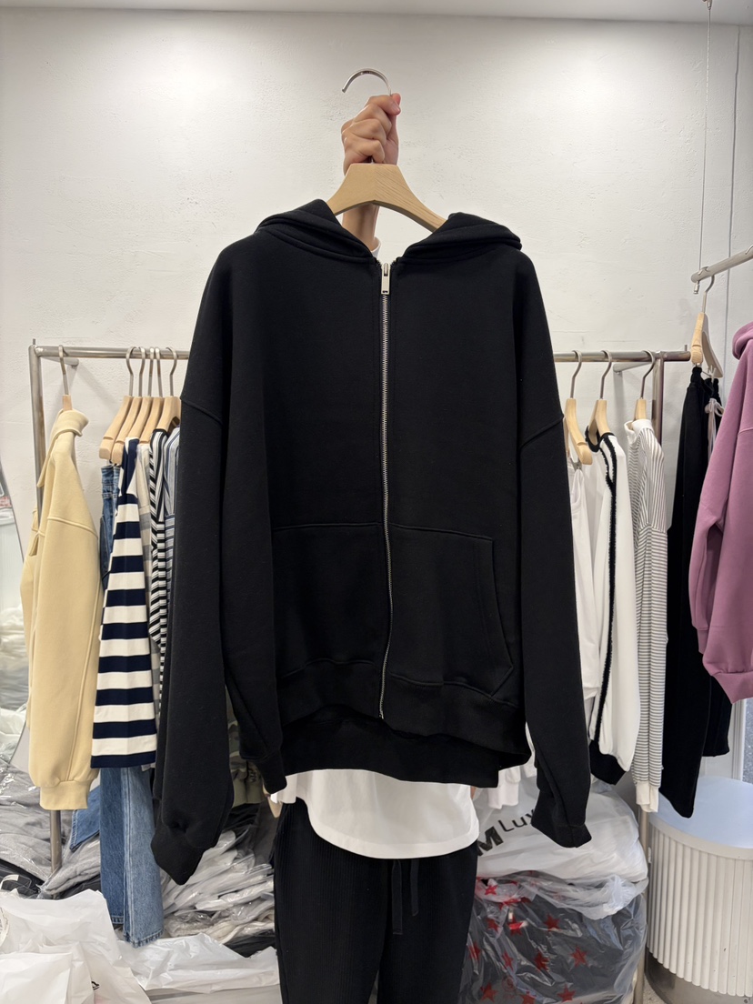 DELICATE東大門㊣代購女士新品熱賣休閑職業衛衣連帽拉鏈衫DELICATE衛衣圖色3