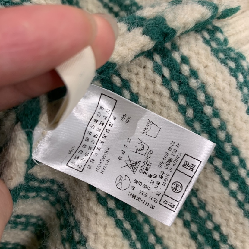 LE JARDINET韓國直郵㊣女士新品休閑職業毛衣不含內搭條紋LE JARDINET毛衣
