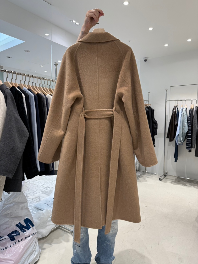 THE BRUNCH東大門㊣實拍女裝新品真品中長款大衣手工制作超長THE BRUNCH中長款大衣