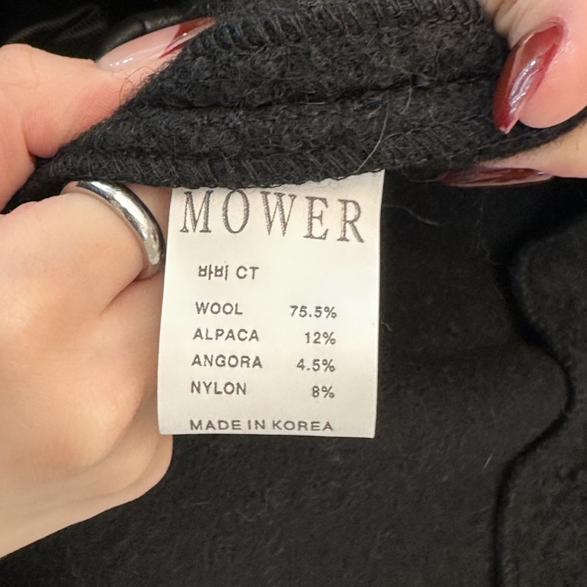 MOWER東大門㊣直郵女裝新品時尚休閑熱賣職業中長款大衣兜帽MOWER中長款大衣
