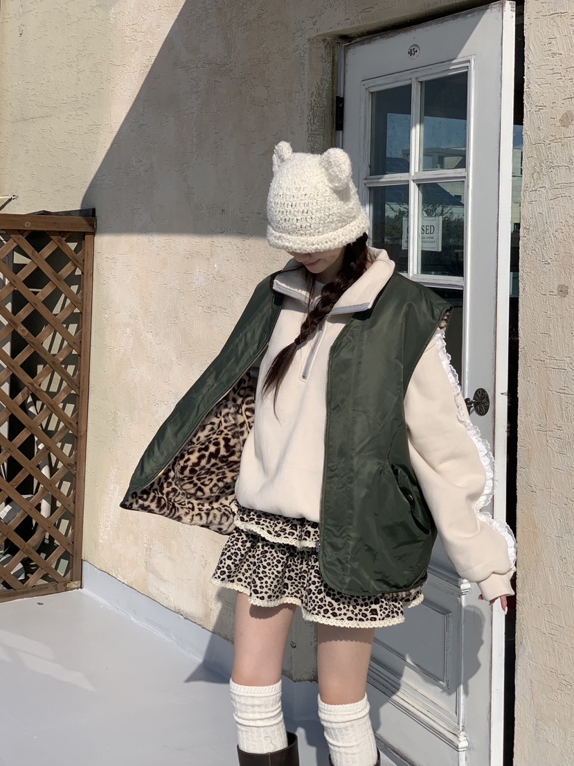 DE LINE東大門㊣實拍女裝新品時尚真品人氣馬甲兩面穿雙面DE LINE馬甲