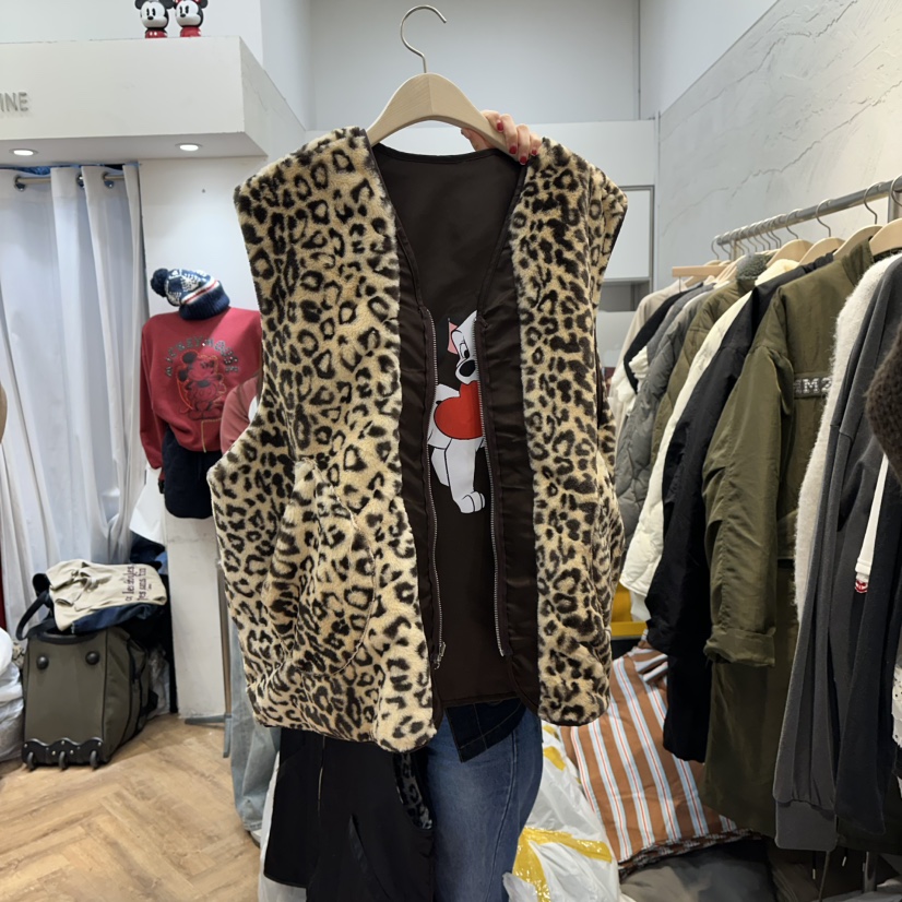 DE LINE東大門㊣實拍女裝新品時尚真品人氣馬甲兩面穿雙面DE LINE馬甲