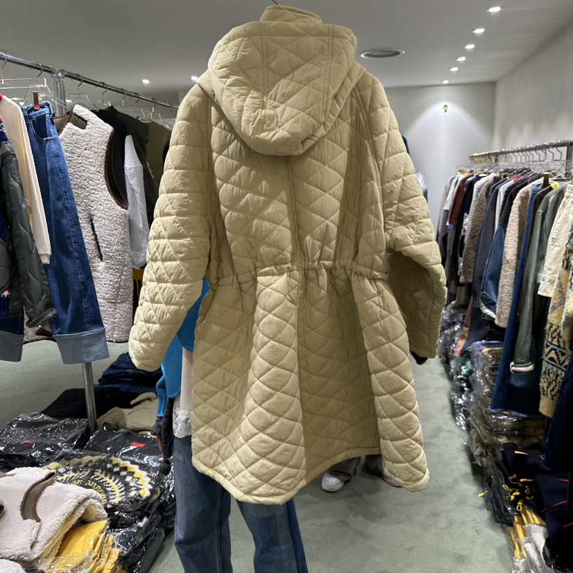 JERRY HALL-P東大門㊣實拍女裝新品人氣熱賣長款棉服絎縫JERRY HALL長款棉服