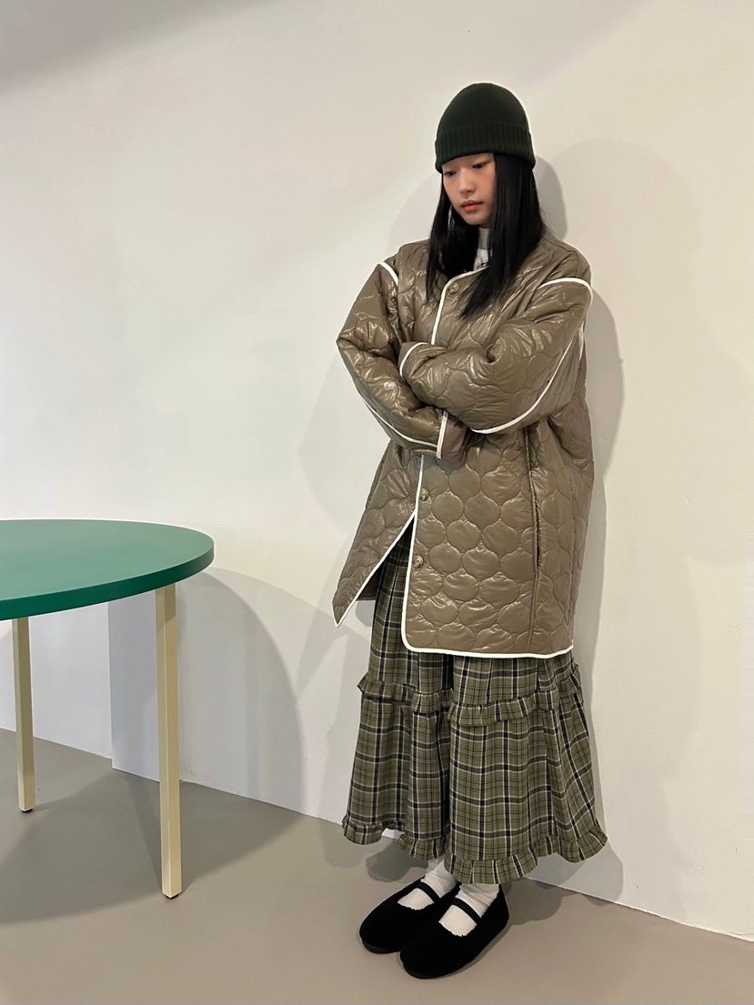 HEUMUTA東大門㊣代購女士新品時尚25秋冬推薦人氣真品長款棉服HEUMUTA長款棉服