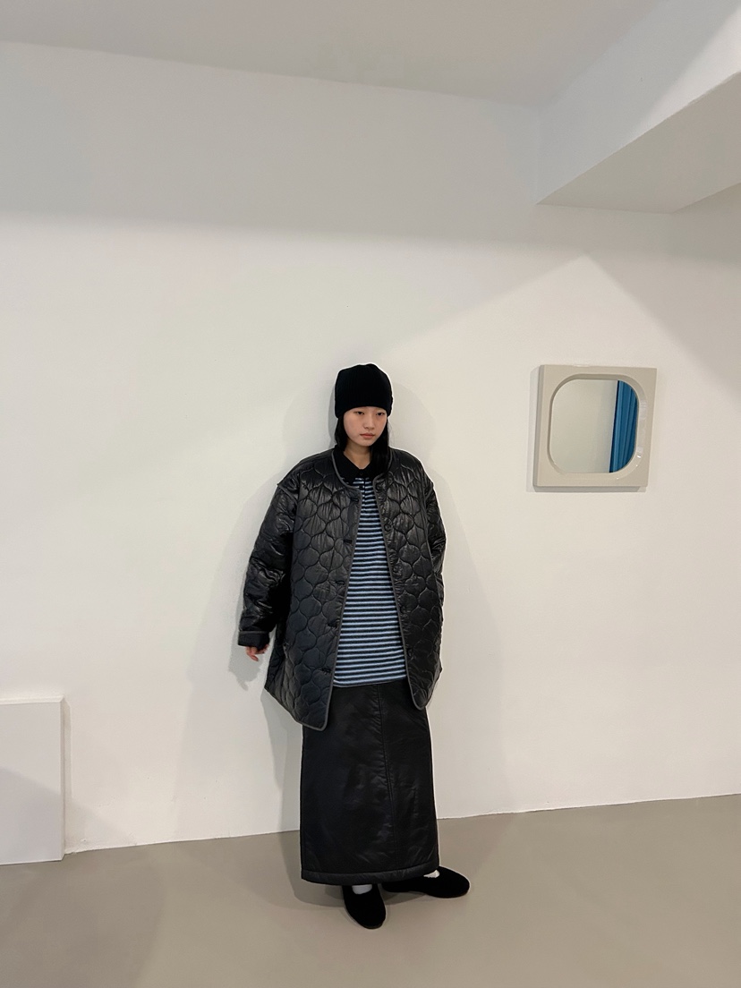 HEUMUTA東大門㊣代購女士新品時尚25秋冬推薦人氣真品長款棉服HEUMUTA長款棉服