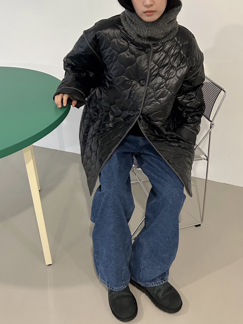 HEUMUTA東大門㊣代購女士新品時尚25秋冬推薦人氣真品長款棉服HEUMUTA長款棉服
