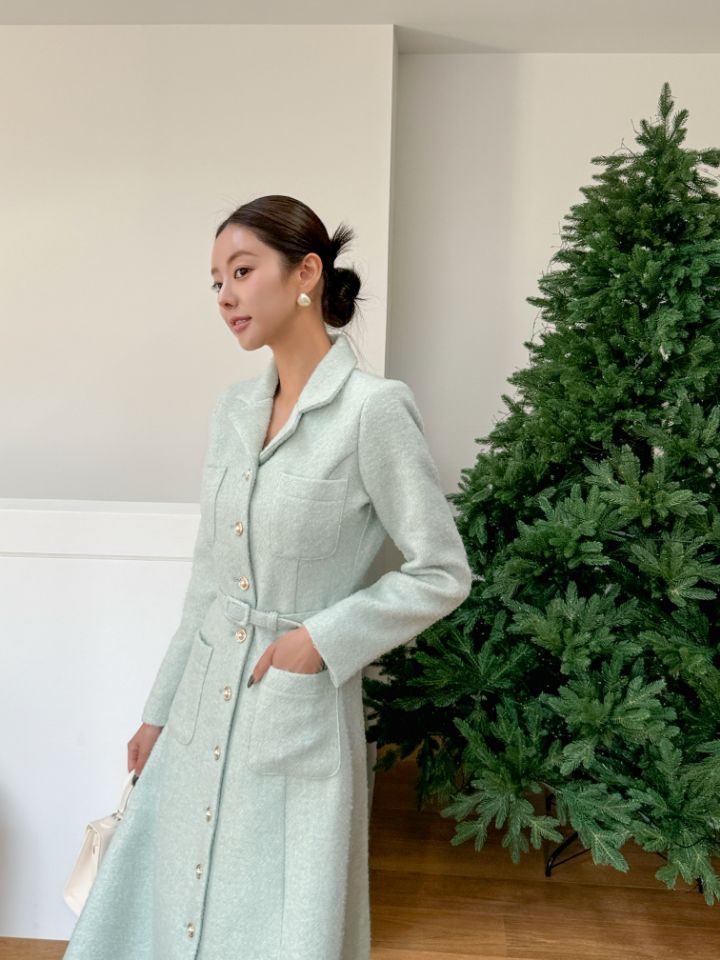 CATS東大門㊣代購女士新品職業推薦熱賣人氣時尚連衣裙含腰帶CAT.S連衣裙