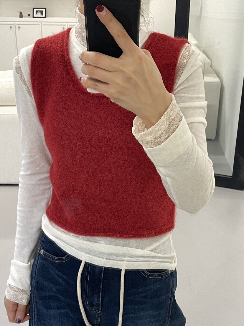 CHAHEE韓國直郵㊣女裝新品熱賣推薦人氣時尚休閑吊帶背心羊駝CHAHEE吊帶/背心