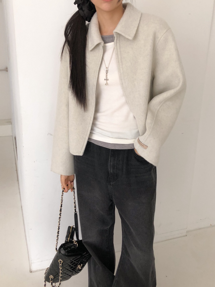 MARKE-P東大門㊣直郵女裝新款人氣熱賣真品短款大衣手工制作MARKE-P短款大衣
