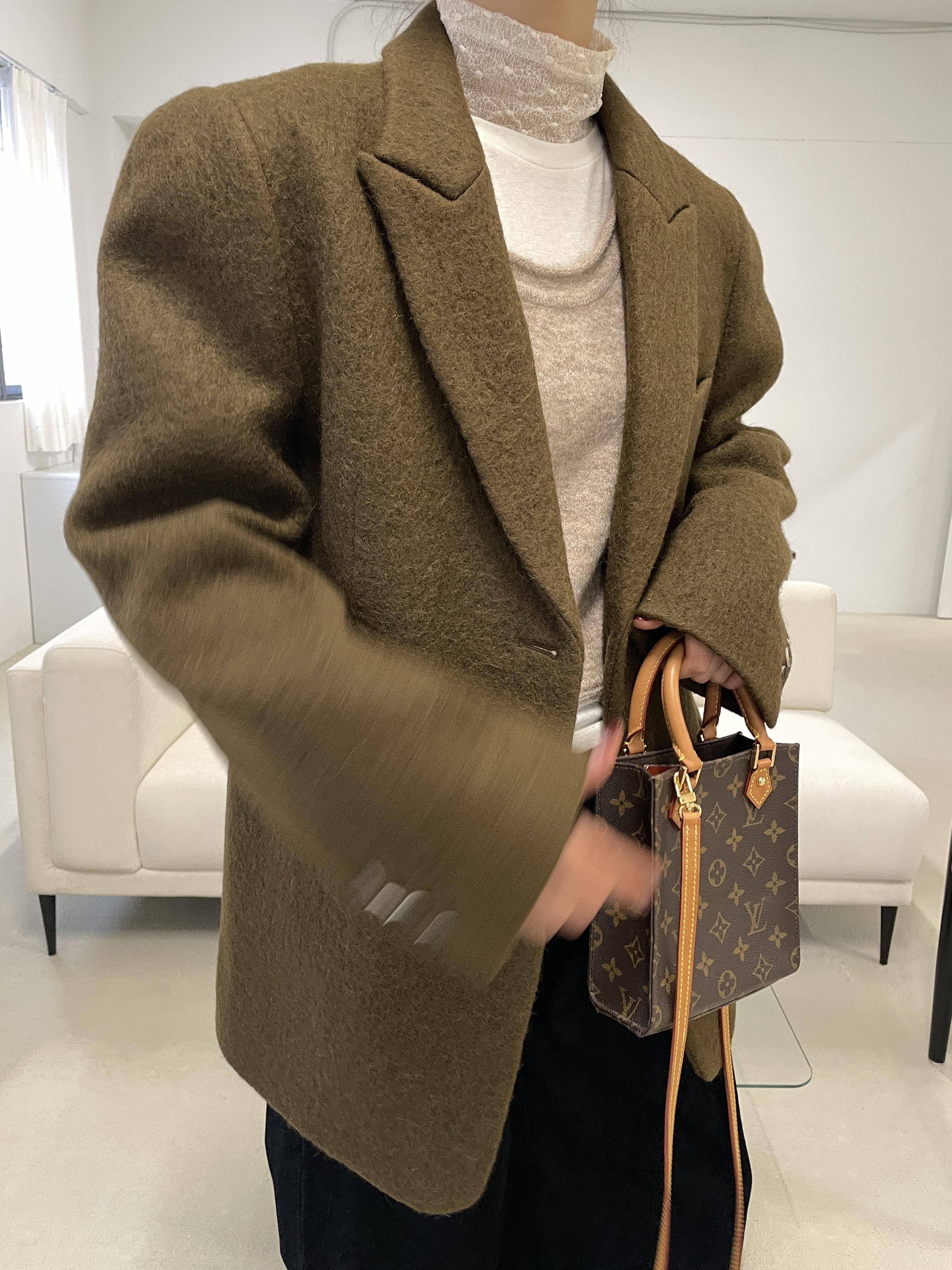 CHAHEE東大門㊣直郵女裝新品職業休閑時尚推薦人氣夾克羊駝毛CHAHEE夾克