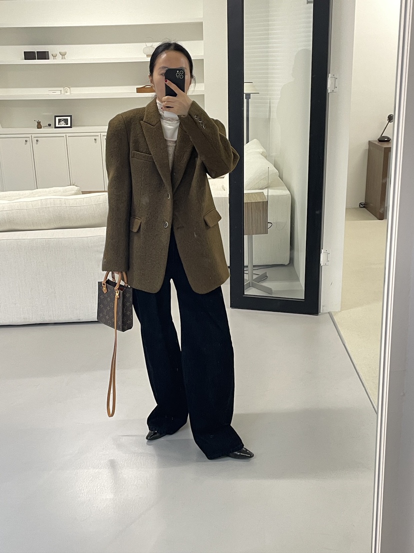 CHAHEE東大門㊣直郵女裝新品職業休閑時尚推薦人氣夾克羊駝毛CHAHEE夾克