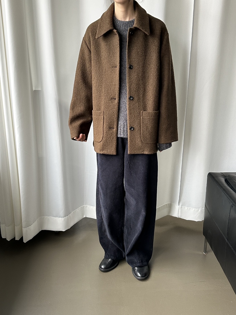 MOVENNE東大門㊣代購女士新款真品時尚推薦熱賣25秋冬中長款大衣MOVENNE中長款大衣