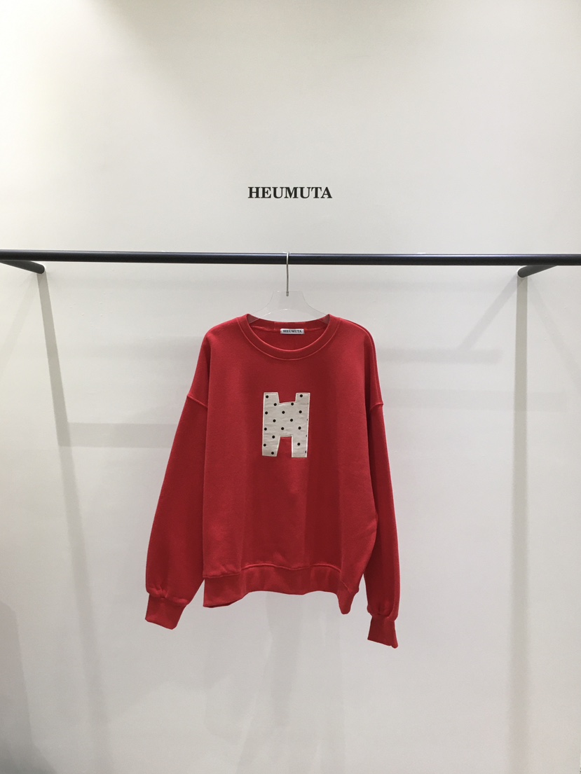 HEUMUTA東大門㊣實拍女裝新品推薦時尚人氣職業熱賣衛衣拉絨HEUMUTA衛衣圖色3