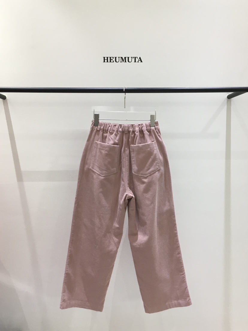 HEUMUTA韓國代購㊣女士新款職業人氣25秋冬休閑褲燈心絨拉絨HEUMUTA休閑褲