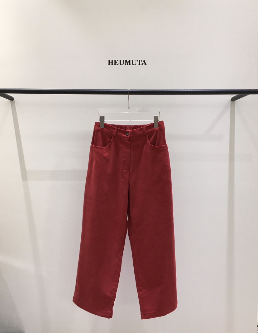 HEUMUTA韓國代購㊣女士新款職業人氣25秋冬休閑褲燈心絨拉絨HEUMUTA休閑褲圖色2