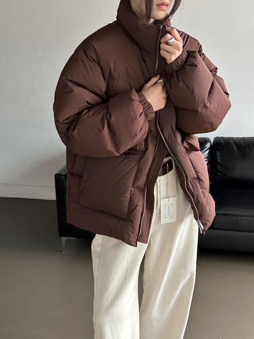MOVENNE東大門㊣代購女裝新款推薦真品人氣熱賣職業短款羽絨服MOVENNE短款羽絨服