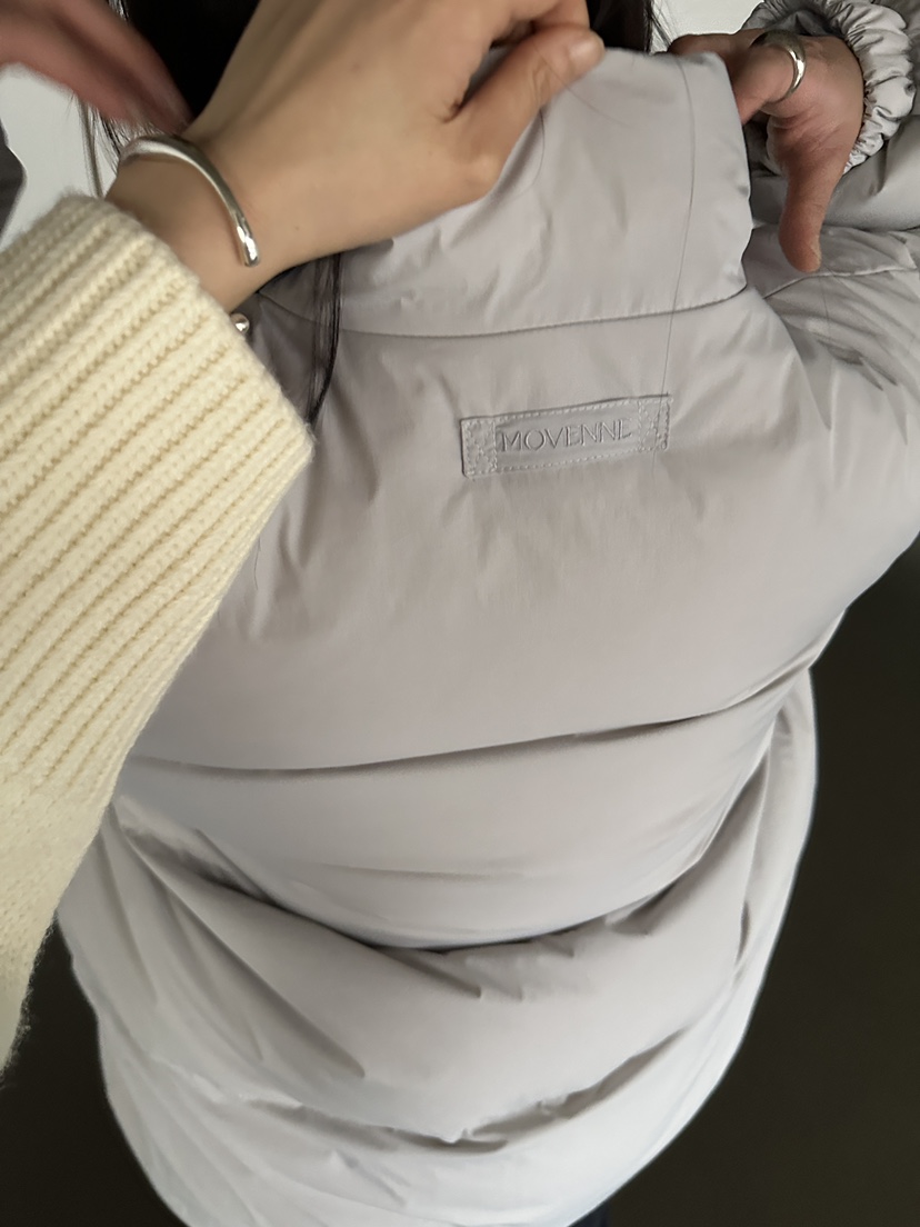 MOVENNE東大門㊣代購女裝新款推薦真品人氣熱賣職業短款羽絨服MOVENNE短款羽絨服