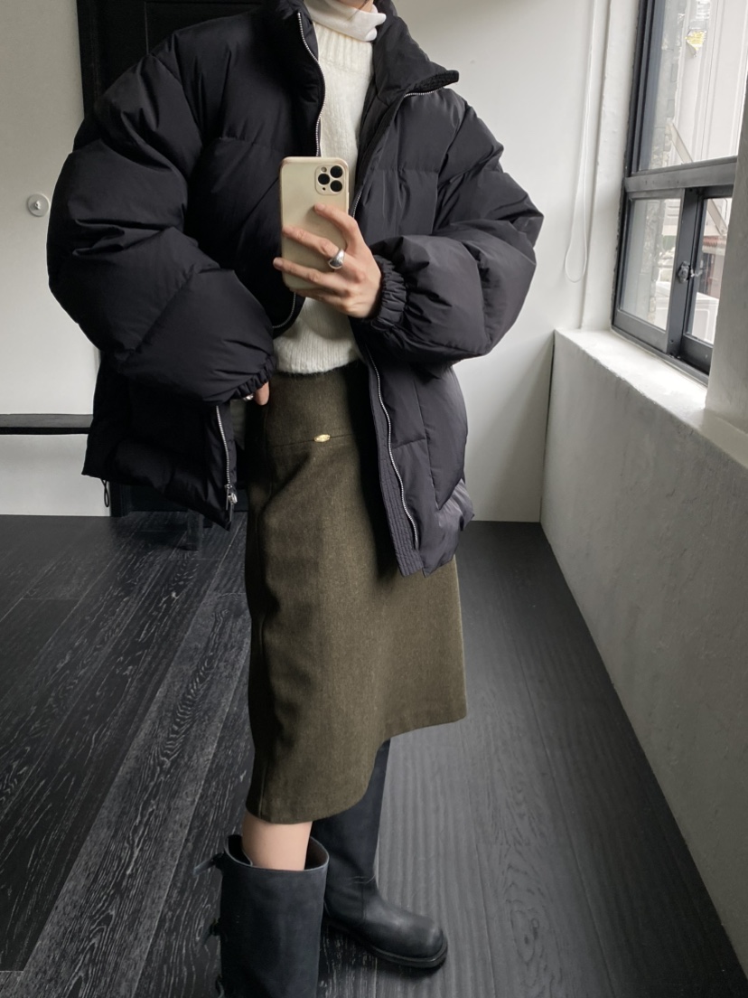 MOVENNE東大門㊣代購女裝新款推薦真品人氣熱賣職業短款羽絨服MOVENNE短款羽絨服