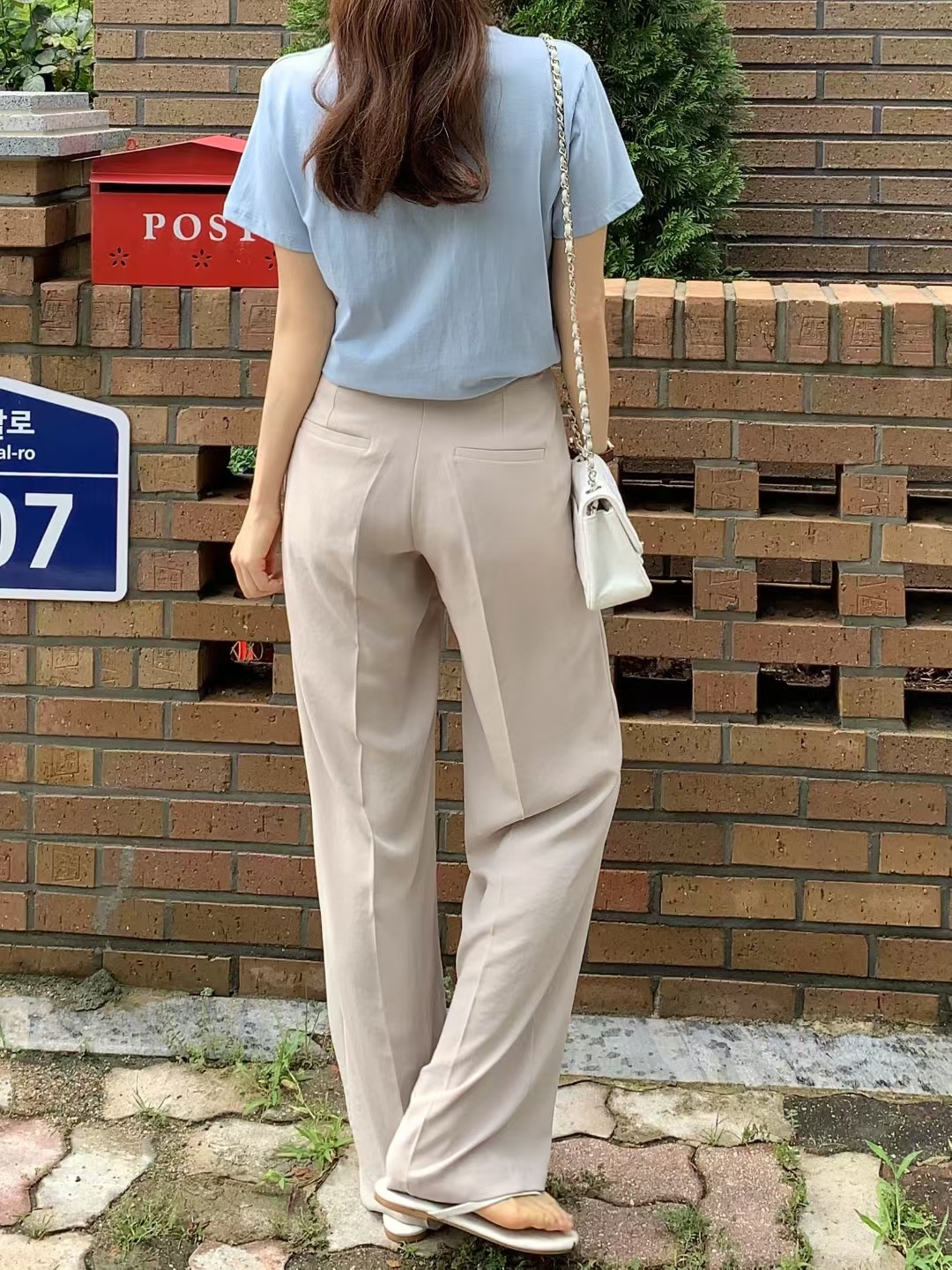 HIGHEND東大門㊣實拍女士新款休閑推薦人氣職業真品熱賣休閑褲HIGHEND休閑褲