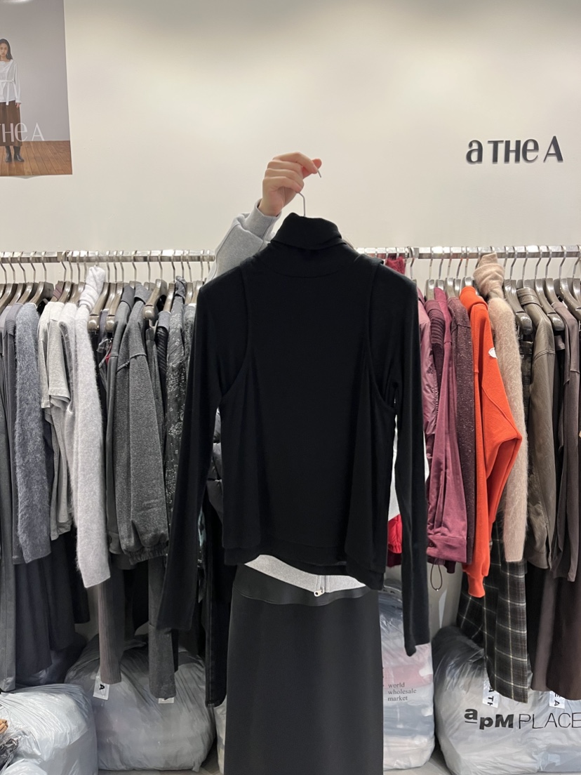 ATHEA韓國直郵㊣女裝新品職業25秋冬時尚休閑推薦人氣長袖T恤ATHEA長袖T恤圖色3