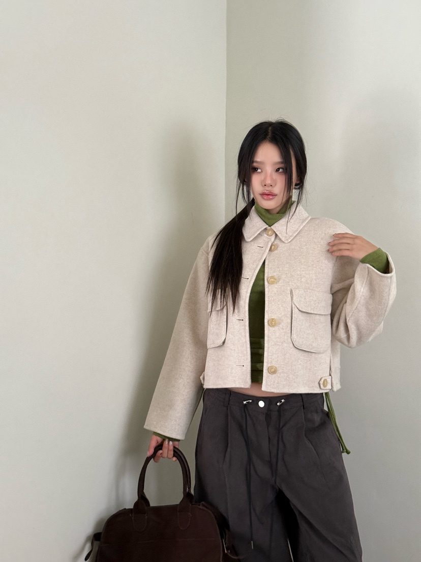ZITTEN東大門㊣代購女裝新款人氣時尚真品熱賣夾克手工羊絨ZITTEN夾克