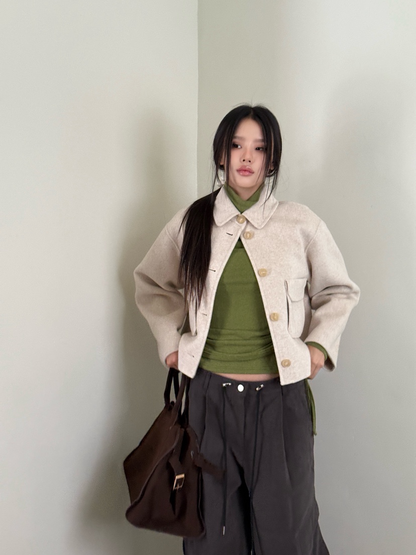 ZITTEN東大門㊣代購女裝新款人氣時尚真品熱賣夾克手工羊絨ZITTEN夾克