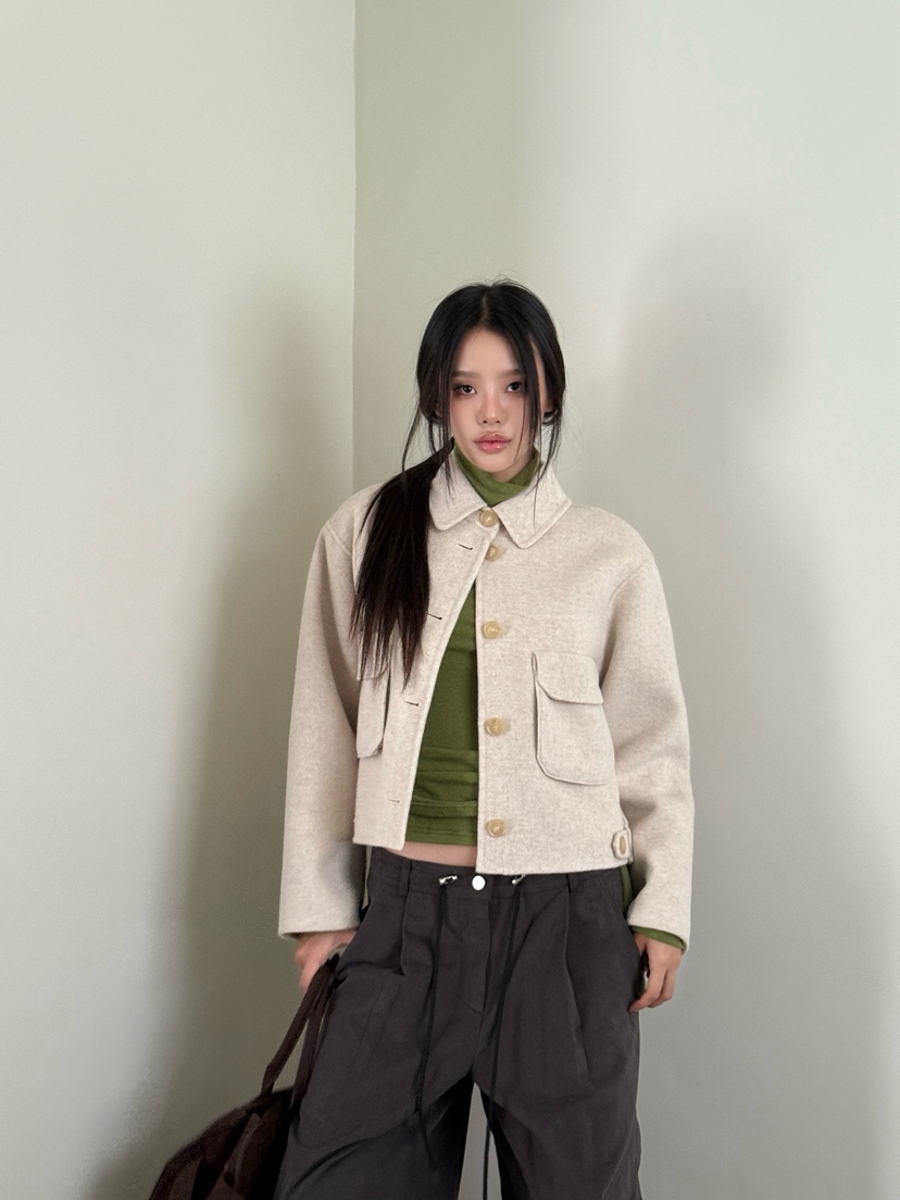 ZITTEN東大門㊣代購女裝新款人氣時尚真品熱賣夾克手工羊絨ZITTEN夾克