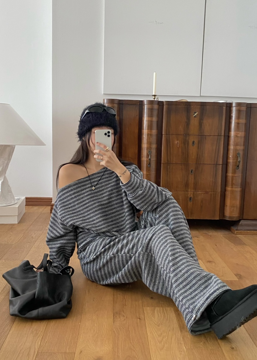 OUPPT韓國代購㊣女裝新款推薦真品人氣時尚25秋冬熱賣休閑褲OUPPT休閑褲