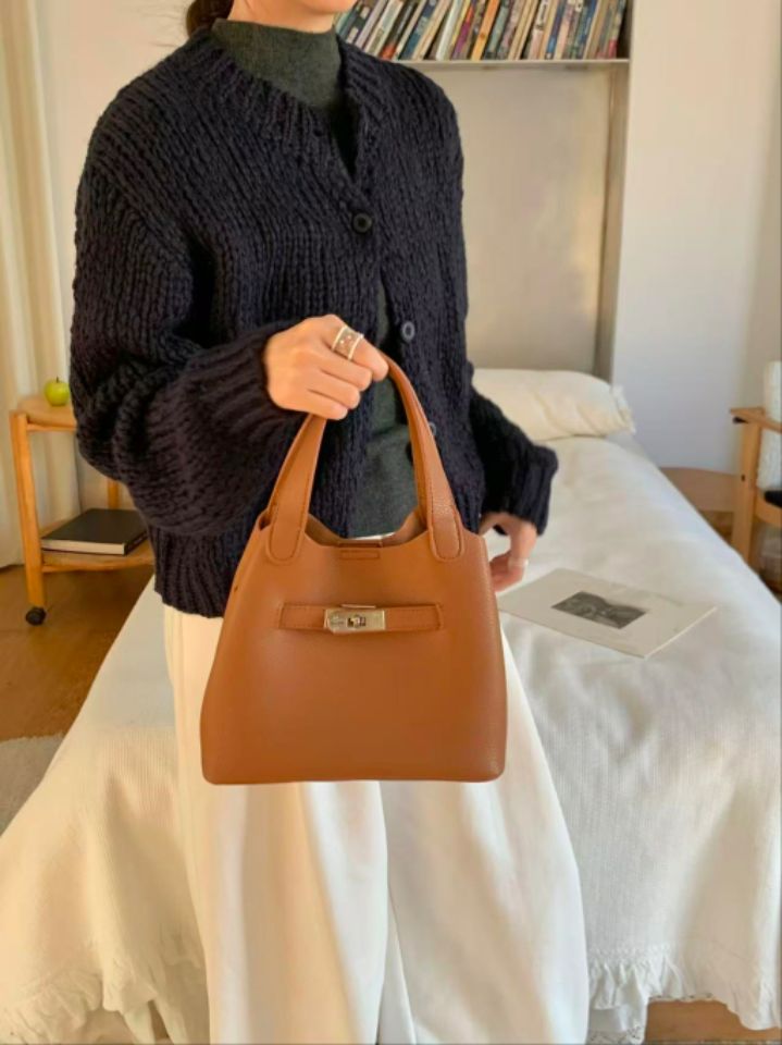 TROUVAILLE東大門㊣直郵女士新品時尚25秋冬休閑熱賣手提包TROUVAILLE手提包