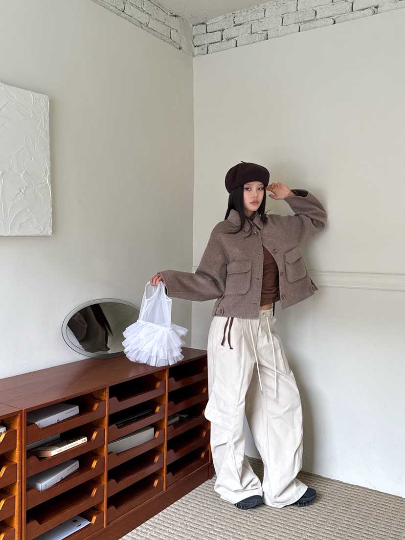 ZITTEN韓國代購㊣女裝新品人氣時尚真品熱賣25秋冬職業休閑褲ZITTEN休閑褲