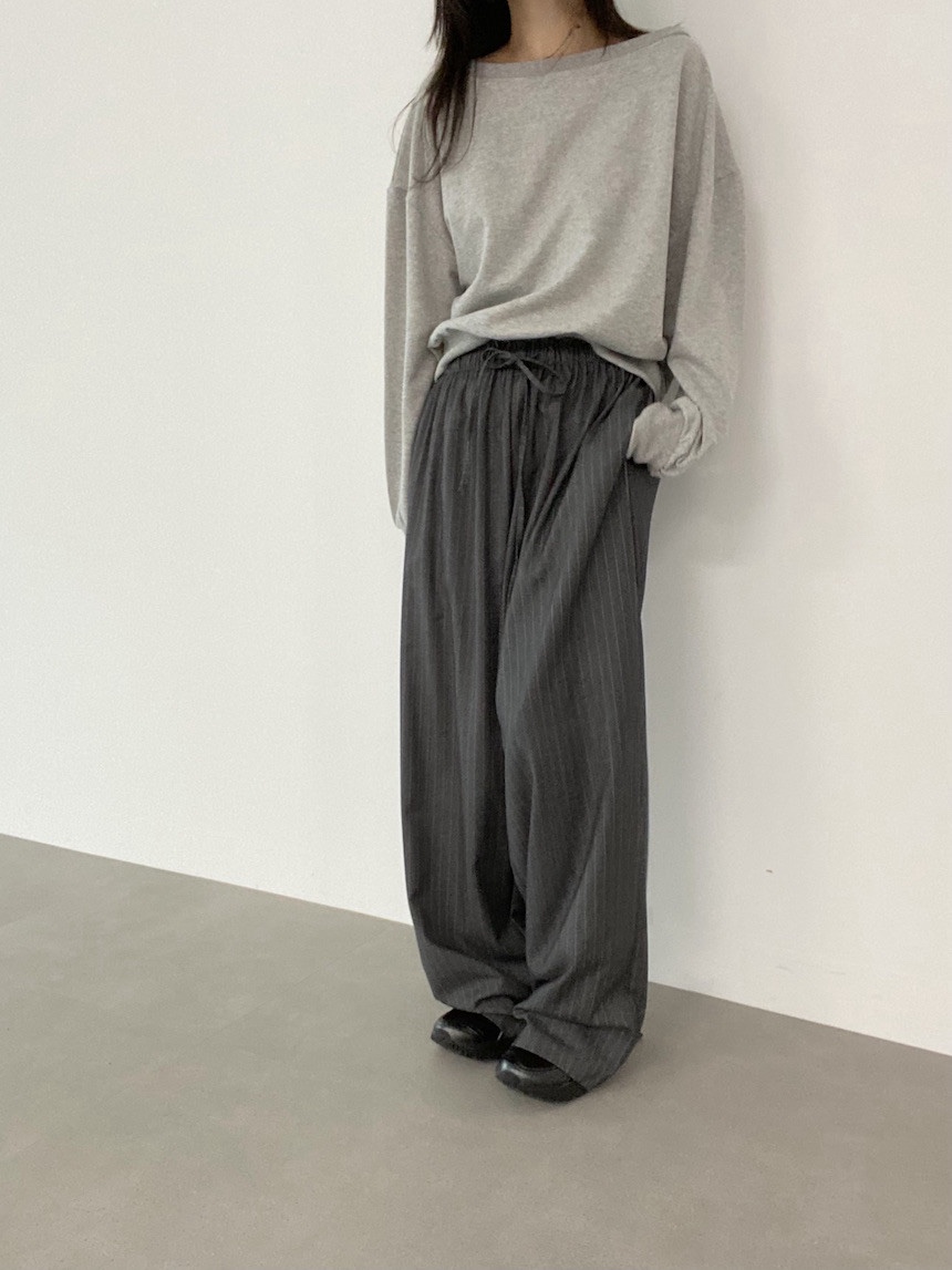 PLANTS ON GRAY東大門㊣代購女裝新品時尚休閑褲羊毛人字紋PLANTS ON GRAY休閑褲