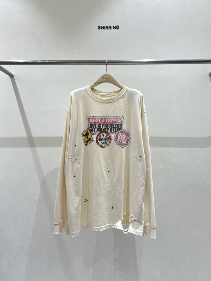 SHIRRING東大門㊣直郵女裝新品25秋冬真品推薦人氣職業長袖T恤SHIRRING長袖T恤圖色2