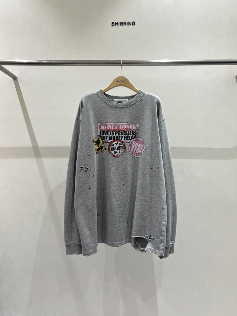 SHIRRING東大門㊣直郵女裝新品25秋冬真品推薦人氣職業長袖T恤SHIRRING長袖T恤圖色3