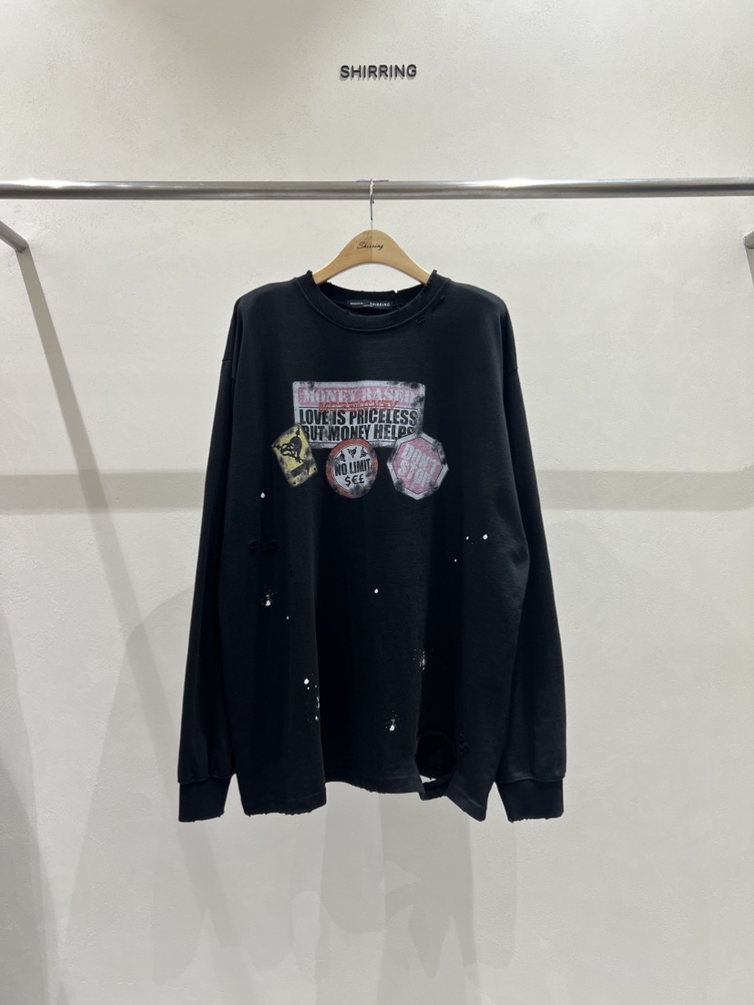 SHIRRING東大門㊣直郵女裝新品25秋冬真品推薦人氣職業長袖T恤SHIRRING長袖T恤圖色4